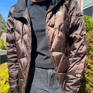 Brown North Face coat